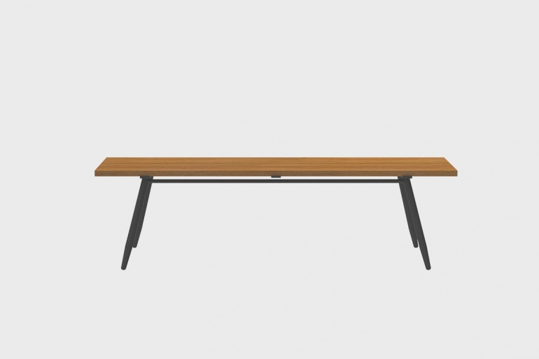 Table Bar Teck Stipa 61x240