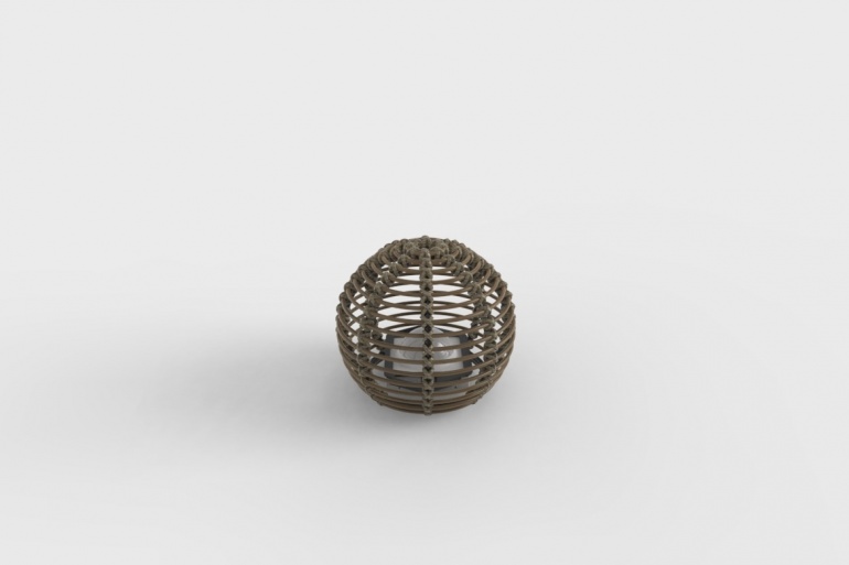 La Lampe Paillote Sphere S