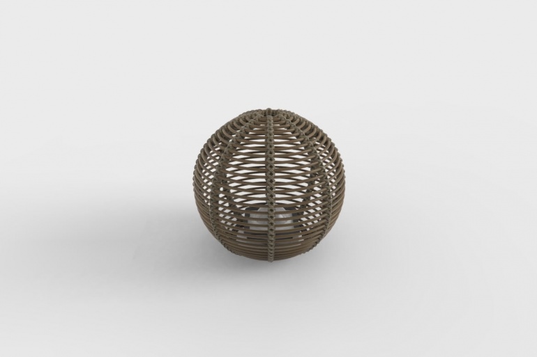 La Lampe Paillote Sphere M